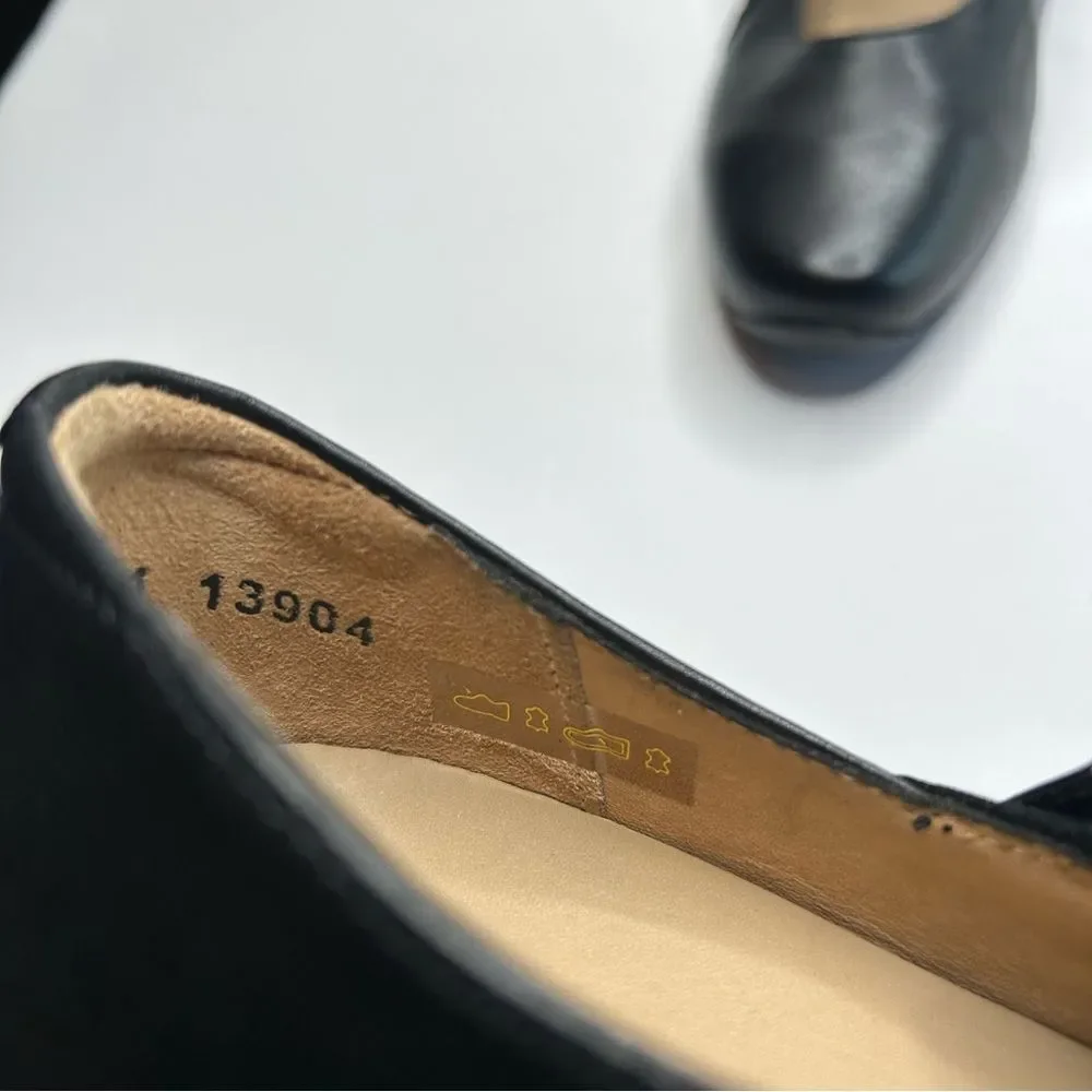 ZIeRA Black Mary Jane Leather Shoes with Strap 37
